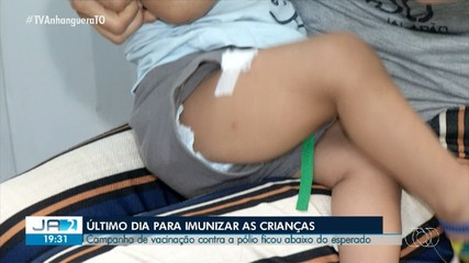 Campanha de vacina contra a pólio fica abaixo do esperado