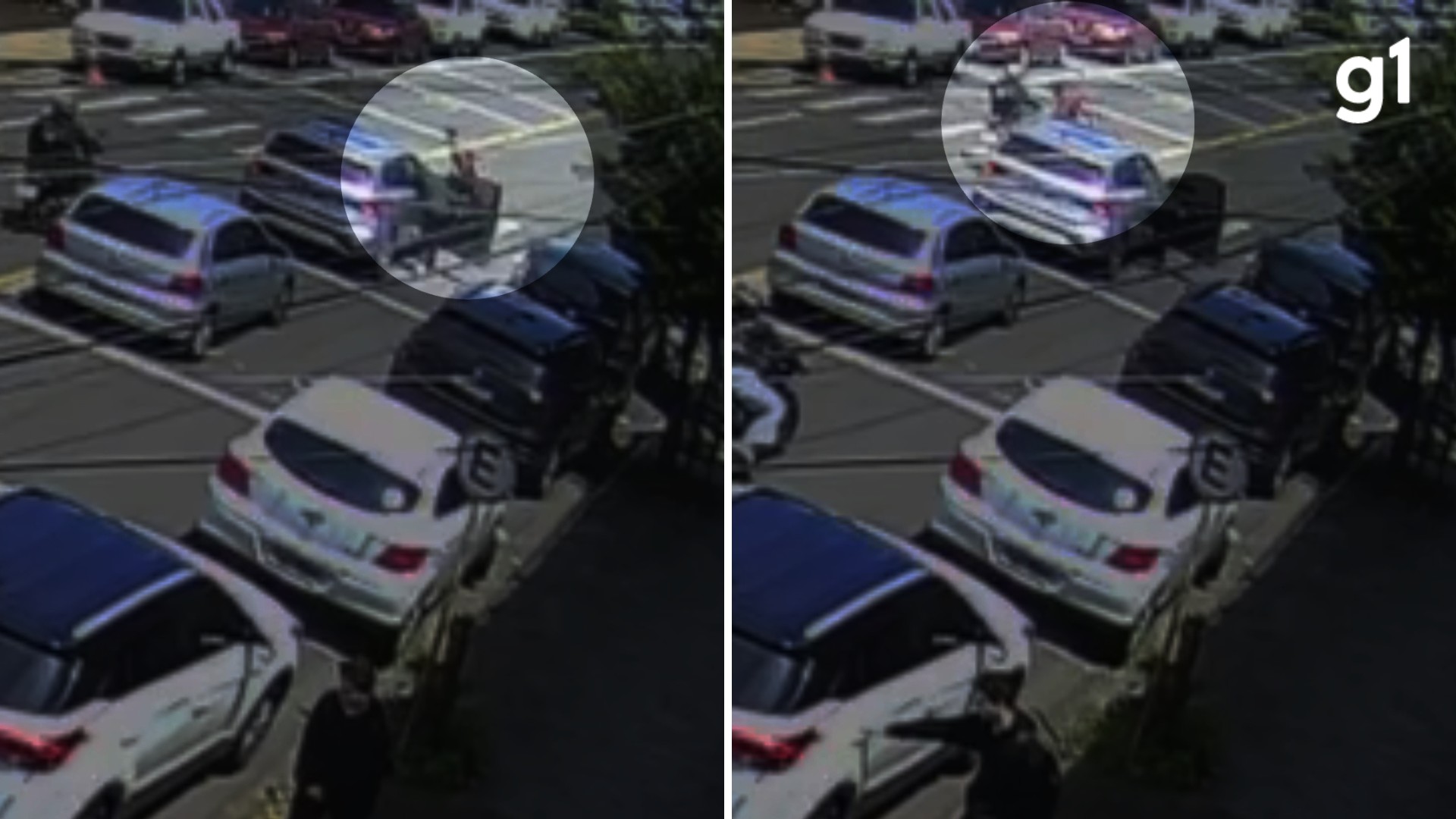 Criança é atropelada por moto na contramão ao cruzar faixa de pedestres a caminho da escola no RS; VÍDEO