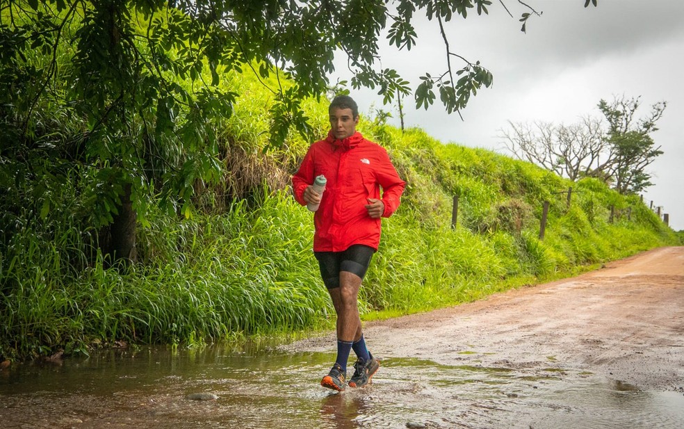 Professor Laércio na Br135 Ultramarathon — Foto: Arquivo Pessoal