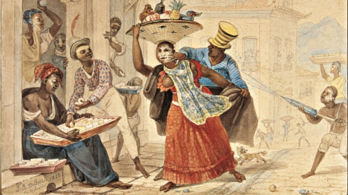 Debret e o carnaval: conheça a história da pintura que virou símbolo da folia de rua no Brasil colonial