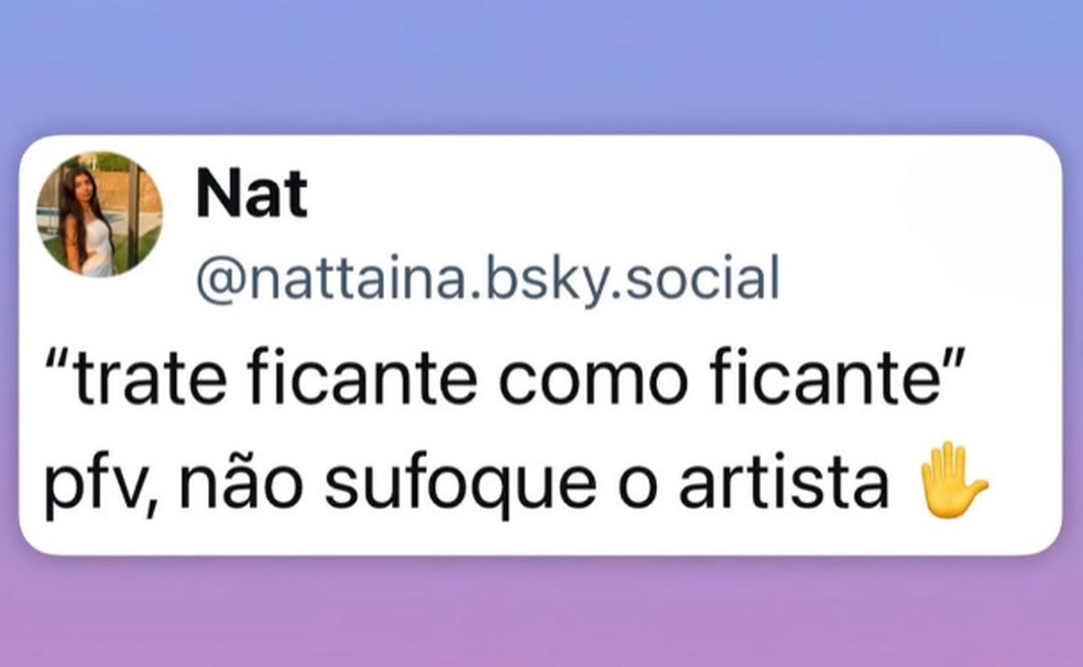Meme 'Não sufoque o artista' é resposta ideal nas redes para comentários desnecessários — Foto: Reprodução/Instagram