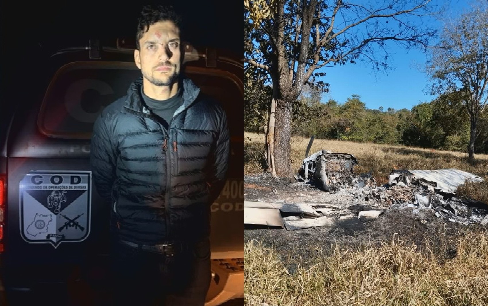 Piloto preso após pouso forçado de avião carregado com cocaína transportava drogas pela 3ª vez, diz polícia
