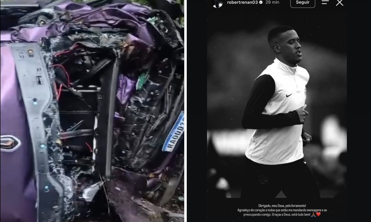 Robert Renan, zagueiro do Vasco, sofre acidente de carro no Rio | G1