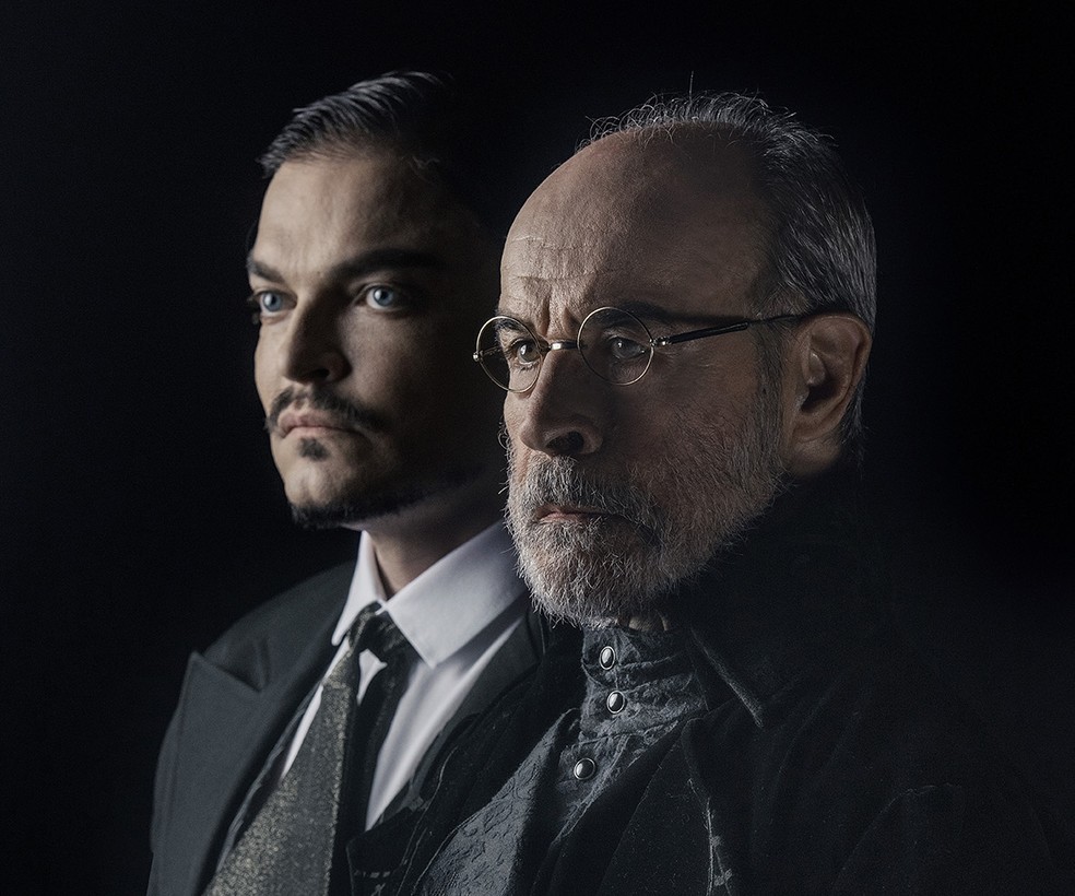 Maurício Machado e Osmar Prado em "O Veneno do Teatro" — Foto: Divulgação