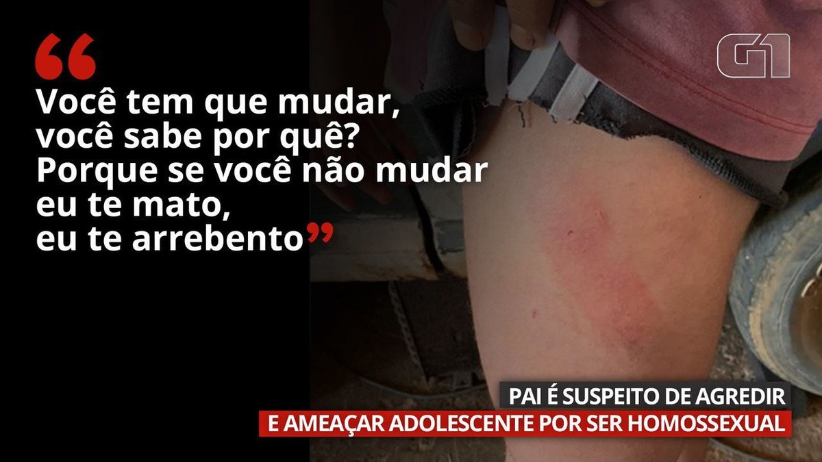 Pai é suspeito de agredir e ameaçar adolescente por ser homossexual após  vizinhos enviarem