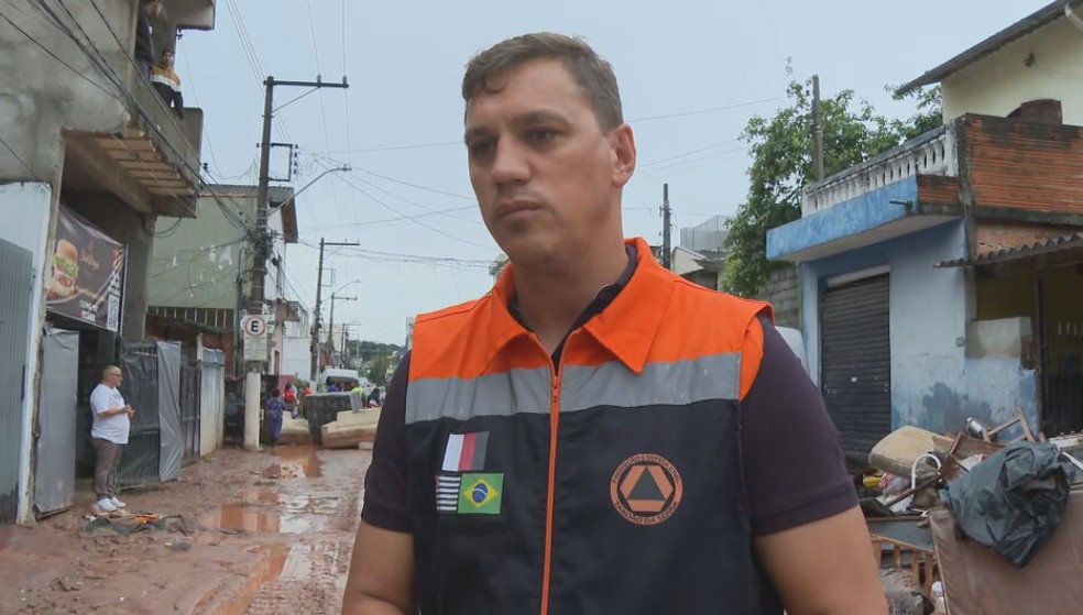 Prefeito de Taboão da Serra, Daniel Plana Bogalho (União) — Foto: Reprodução/TV Globo