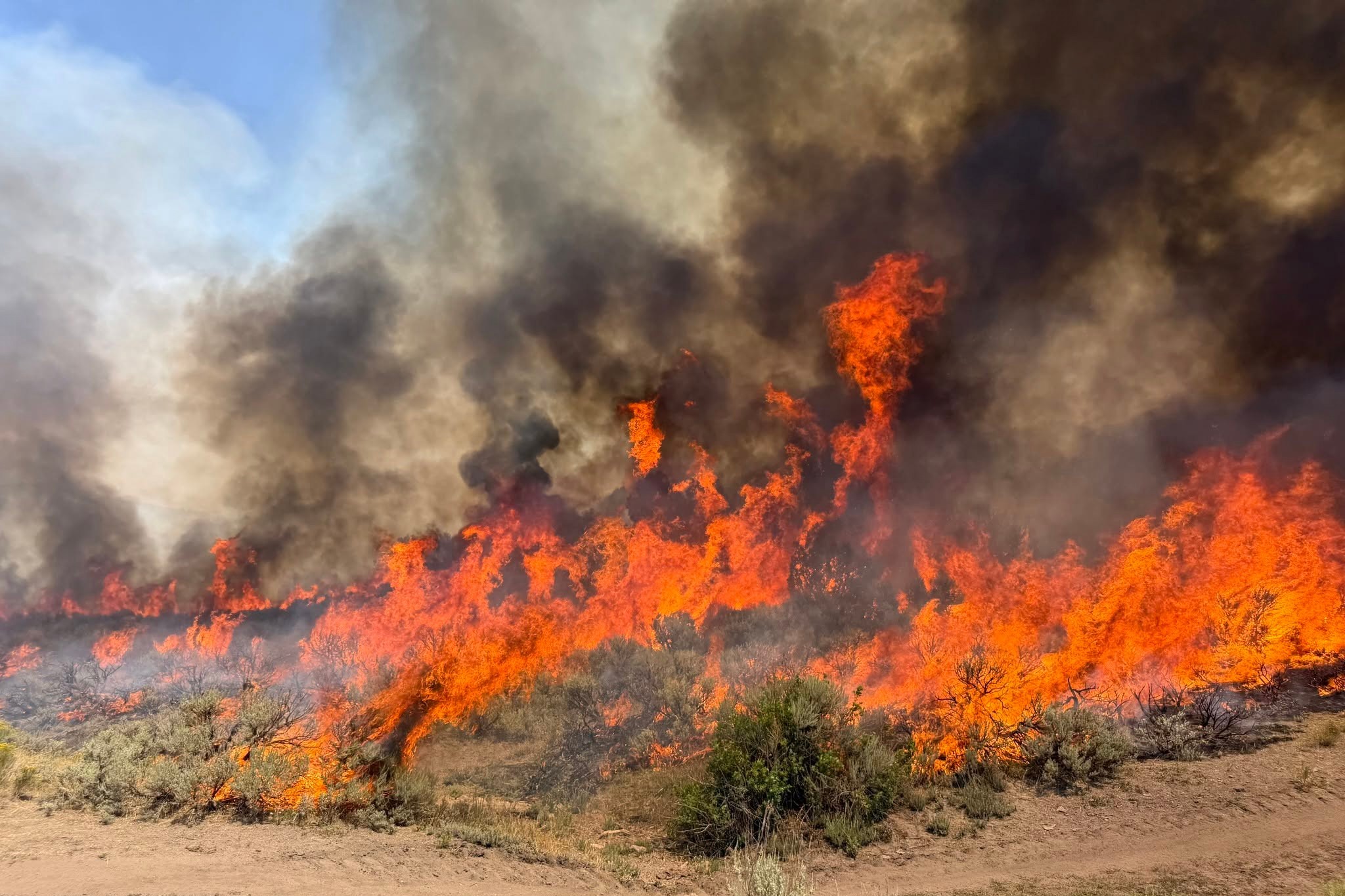 Helicóptero que combatia incêndio florestal cai no oeste dos EUA com 2 a bordo