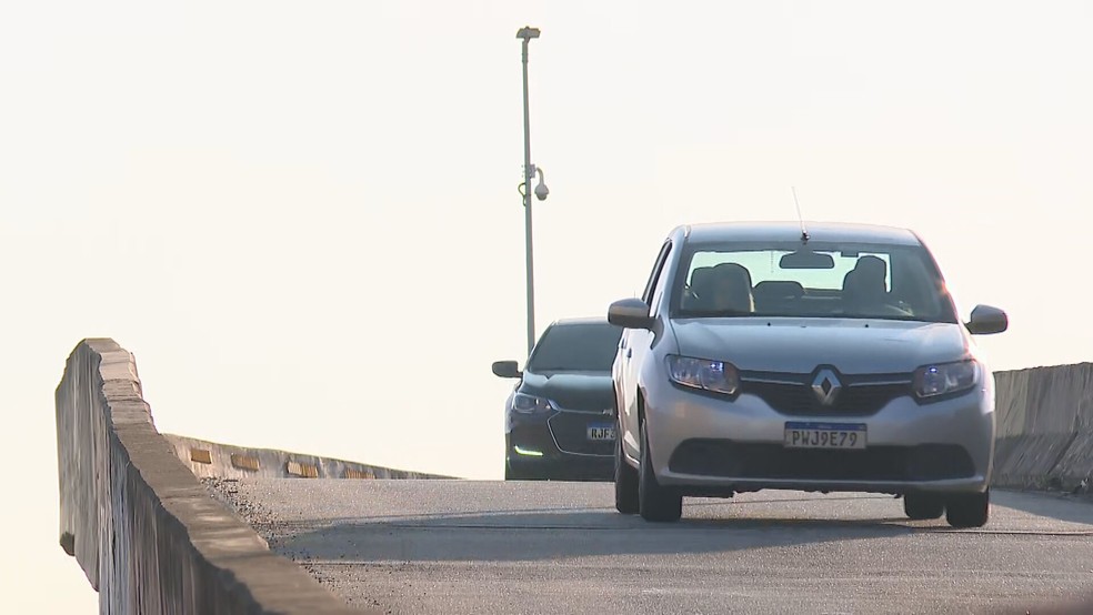 Via liga a Linha Amarela, em direção a Barra da Tijuca — Foto: Reprodução/TV Globo