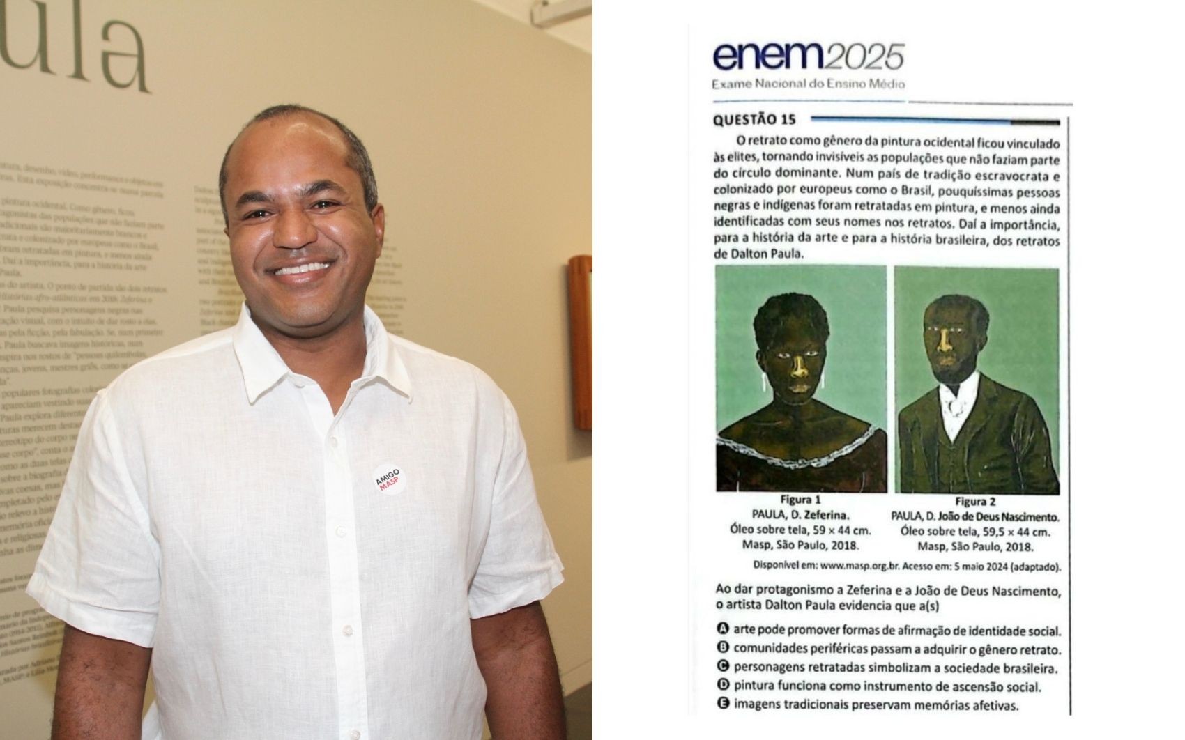 Artista que mora Goiás aparece em questão do Enem 2025 | G1