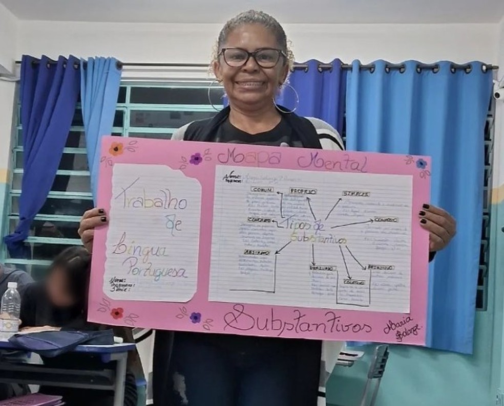 Maria Solange quando estava cursando o ensino médio — Foto: Arquivo pessoal