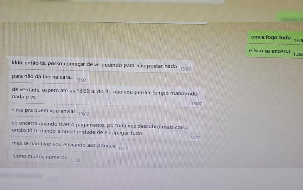 Mulher ameaça revelar traição caso não receba dinheiro da vítima, em Goiás — Foto: Divulgação/Polícia Civil