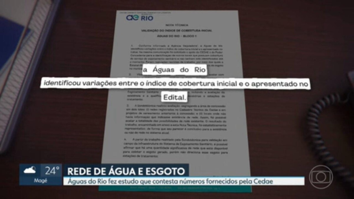 Estudo contratado por concessionária contesta informações de cobertura de esgoto fornecidas pelo RJ antes do Leilão da Cedae