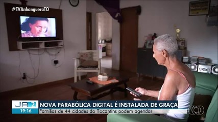 Antena parabólica digital gratuita está disponível para famílias do TO; saiba como pedir