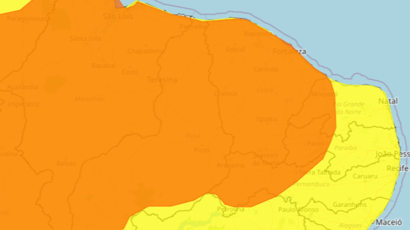 Inmet renova alerta de chuvas intensas para todas as cidades do interior de PE