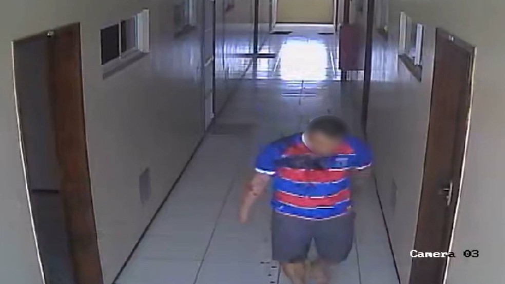 Policial militar baleado no rosto — Foto: TV Verdes Mares/Reprodução
