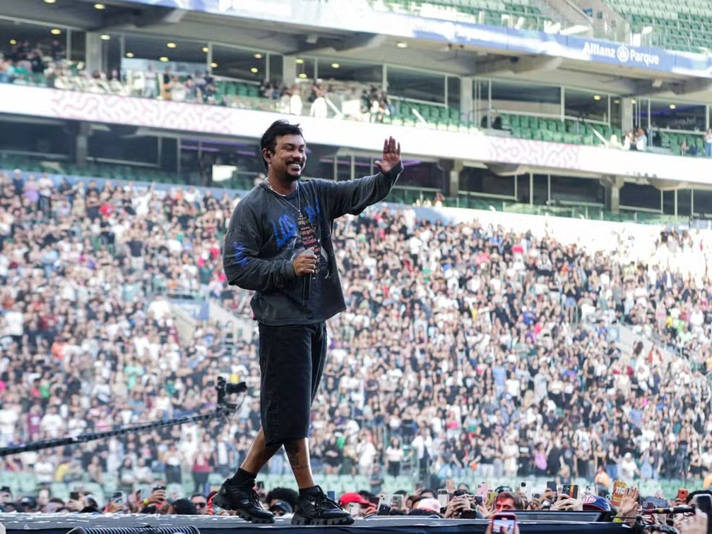 Xamã no Salve o Sul — Foto: Marcos Hermes/Divulgação