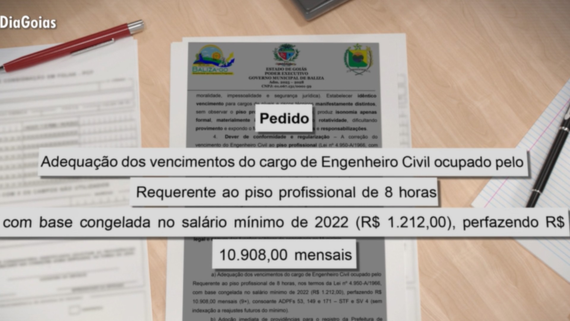 Engenheiro é investigado por dever mais de 7 meses de serviço e ainda pedir aumento, em Baliza