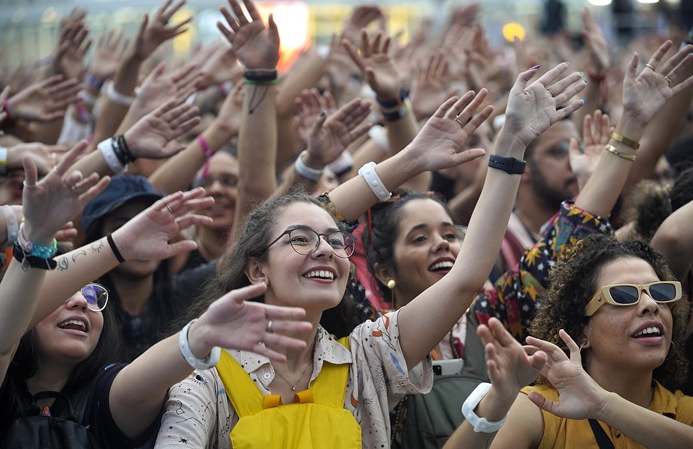 Público no sexto dia de Rock in Rio 2022 — Foto: Marcos Serra Lima/g1