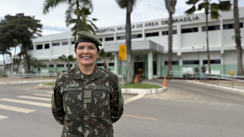 Cláudia Lima Gusmão Cacho pode ser a primeira general do Exército Brasileiro. — Foto: Ana Lídia Araújo/g1 DF