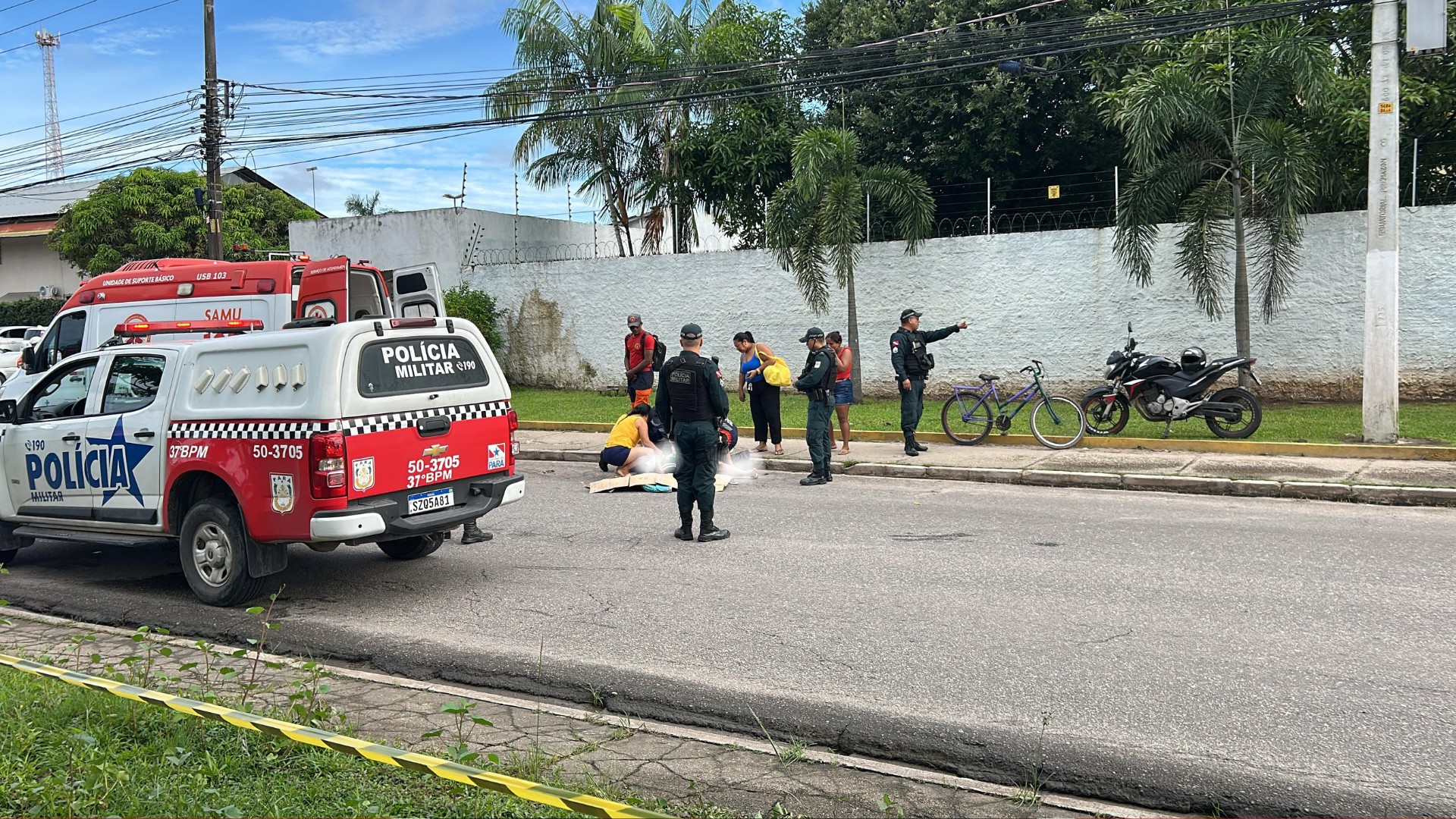 Criança morre atropelada por carreta após cair de bicicleta na av. Perimetral, em Belém