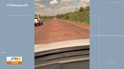 Usuários reclamam do excesso de buracos na TO-201