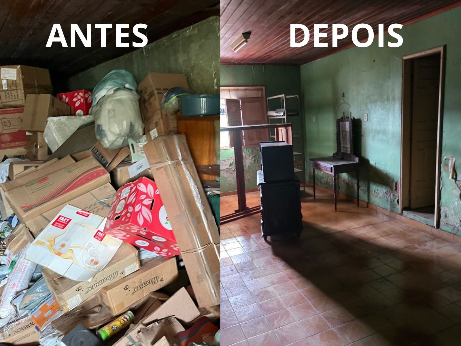 Móveis, livros e papelões: Limpeza em casa de idoso é concluída com 54 toneladas de entulho retiradas no AC