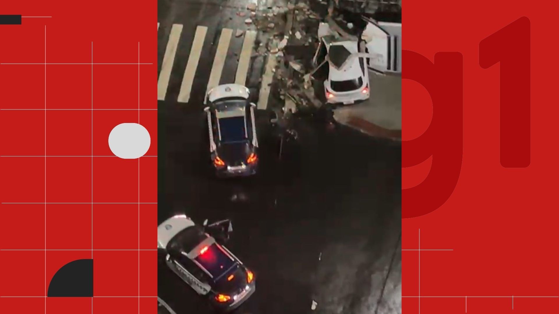 VÍDEO: homem foge de blitz, é perseguido por policiais, bate em muro e é preso no ES
