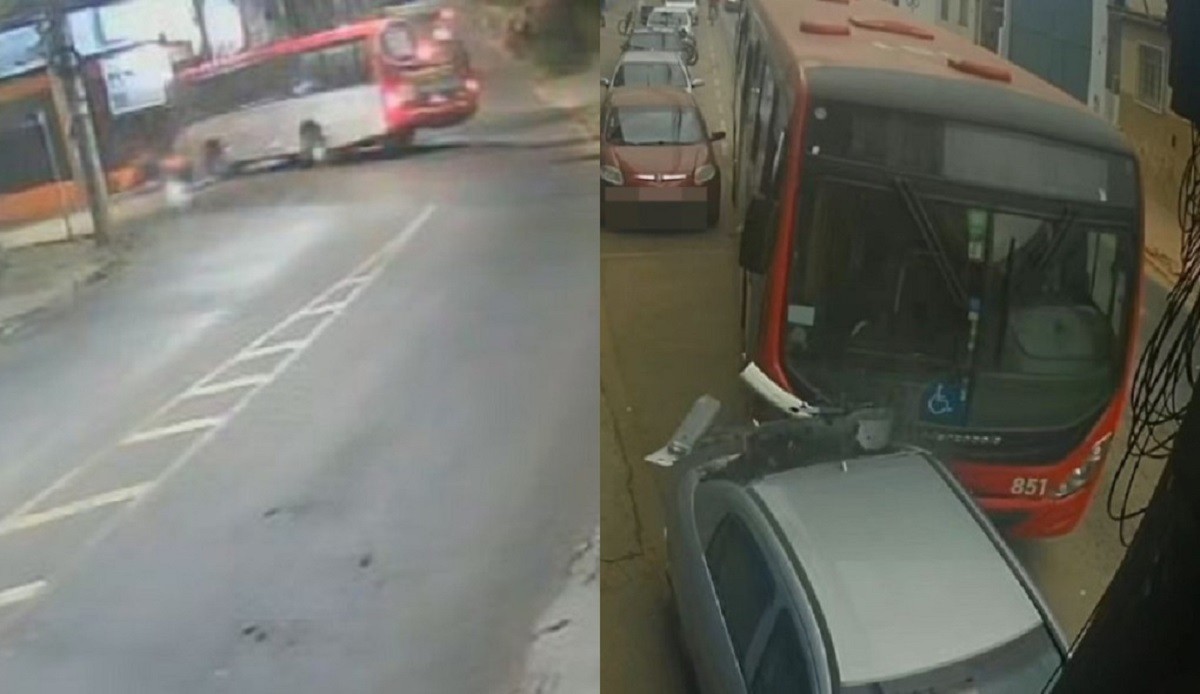 Dois acidentes com ônibus do transporte público são registrados em menos de 24 horas em Juiz de Fora; VÍDEOS