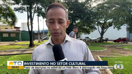 Prazo de inscrição no edital da lei Aldir Blanc é prorrogado em Araguaína