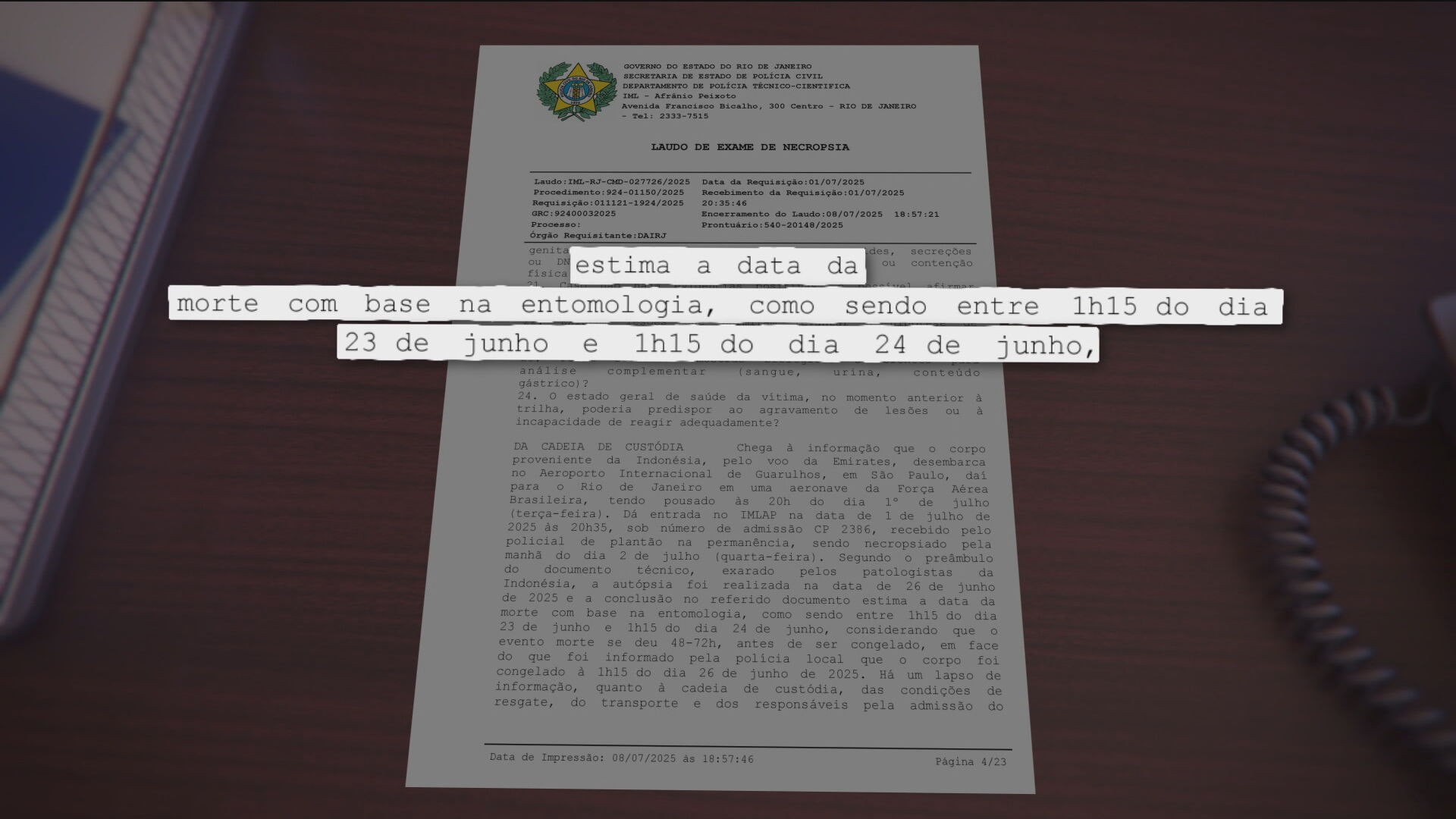 Juliana Marins morreu entre 2 e 3 dias após a 1ª queda: autópsia da Polícia do RJ cita a data da morte apontada pela perícia indonésia