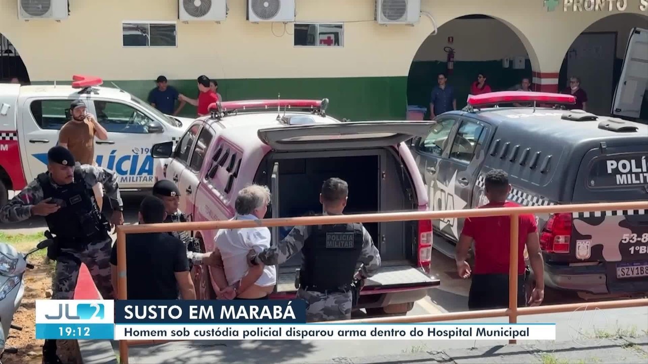 Suspeito de tentar matar esposa, homem toma arma de policial, atira e causa pânico em hospital no PA