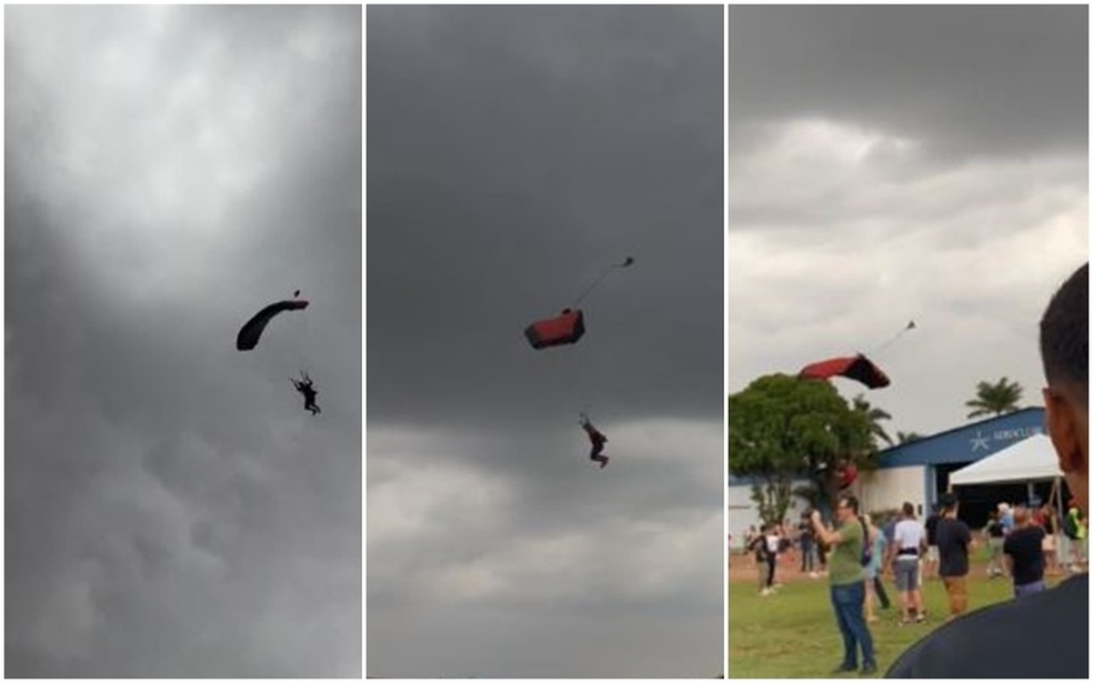 Homem morreu após ser atingido por paraquedista em evento de aviação, em Itápolis (SP) — Foto: Arquivo pessoal