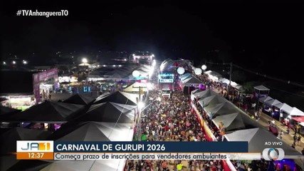 Inscrições abertas para ambulantes trabalharem no carnaval de Gurupi 2026