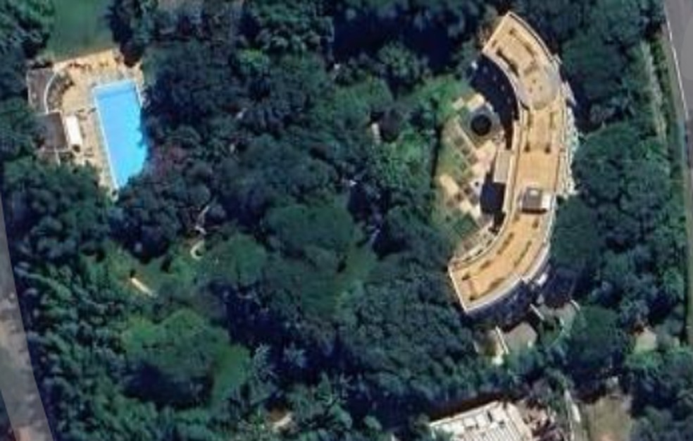 Área da mansão na região do Morumbi. — Foto: Google