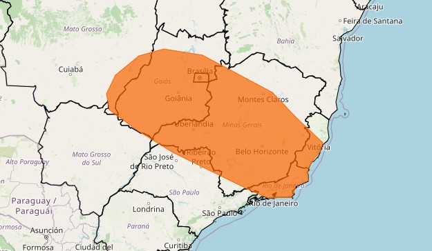 Semana começa com alerta de tempestade para Belo Horizonte e mais 1.169 cidades do país