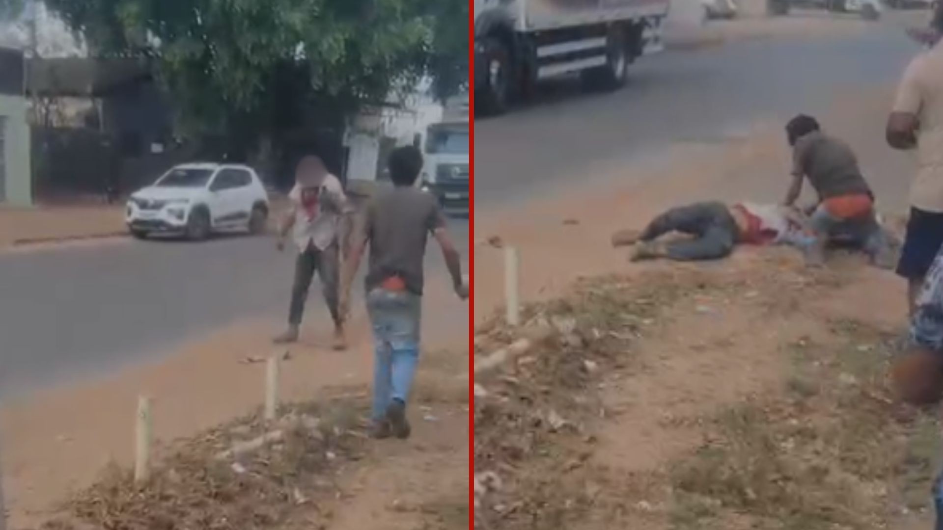 Homem em situação de rua é esfaqueado durante briga em Cuiabá; vídeo