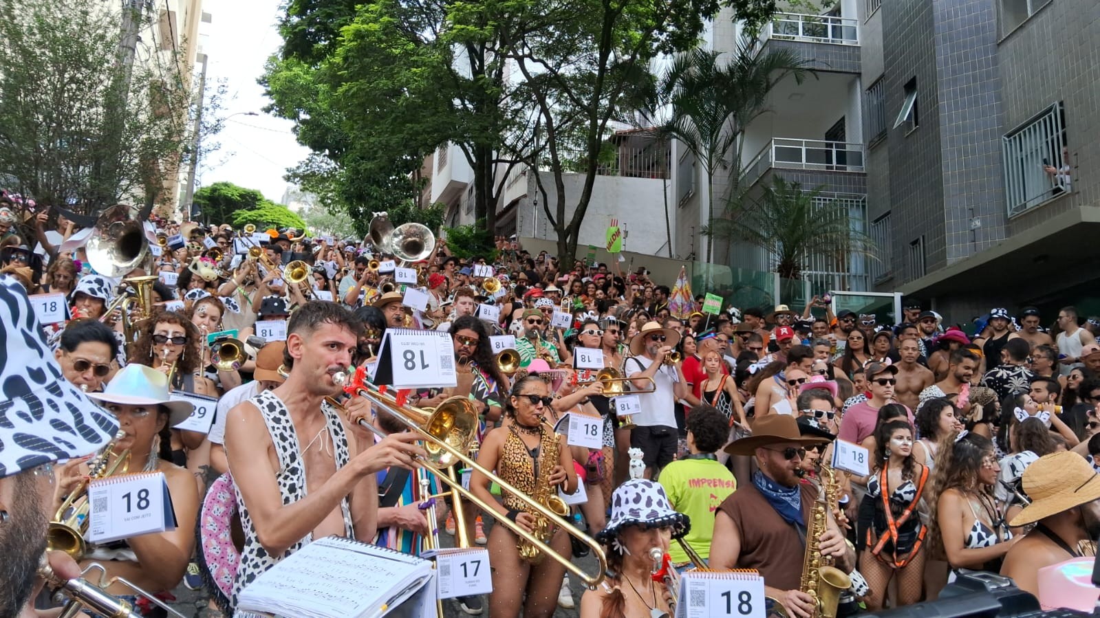 Pré-carnaval em BH: sábado de muita alegria com 18 blocos desfilando pelas ruas da capital