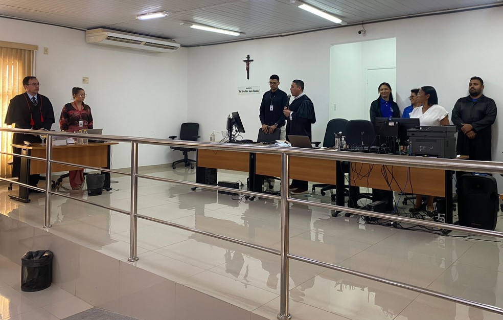 O julgamento foi realizado no último dia 3 de outubro no salão do júri do Fórum, sob a presidência do juiz Douglas Lima da Guia, titular da 4ª Vara. — Foto: Divulgação/CGJ-MA.