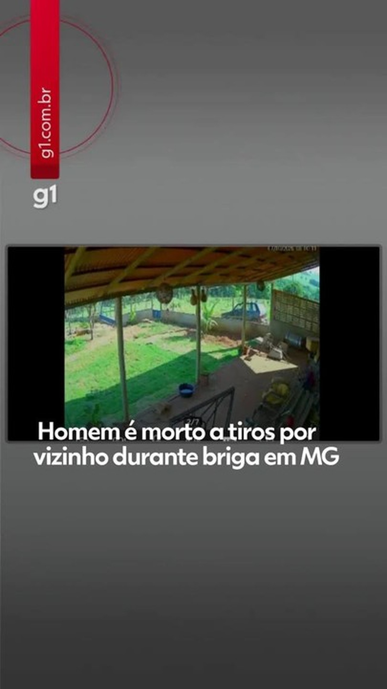 VÍDEO: homem é morto a tiros por vizinho durante discussão na zona rural de Varjão de Minas