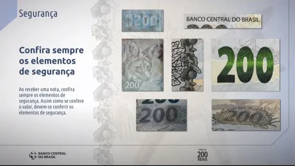 Imagem da cédula de R$ 200, com lobo-guará, é divulgada pelo Banco Central