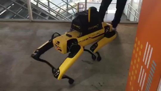 Cão-robô Yellow que pode detectar vazamentos de gás auxiliou equipe de segurança no The Town; entenda como funciona equipamento - Programa: G1 SP 