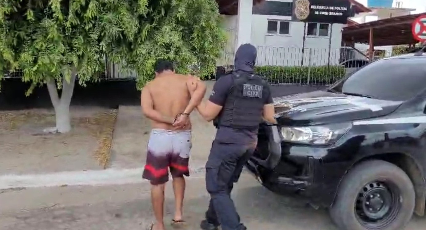 Homem é preso suspeito de esfaquear namorada no pescoço em Breu Branco, no Pará