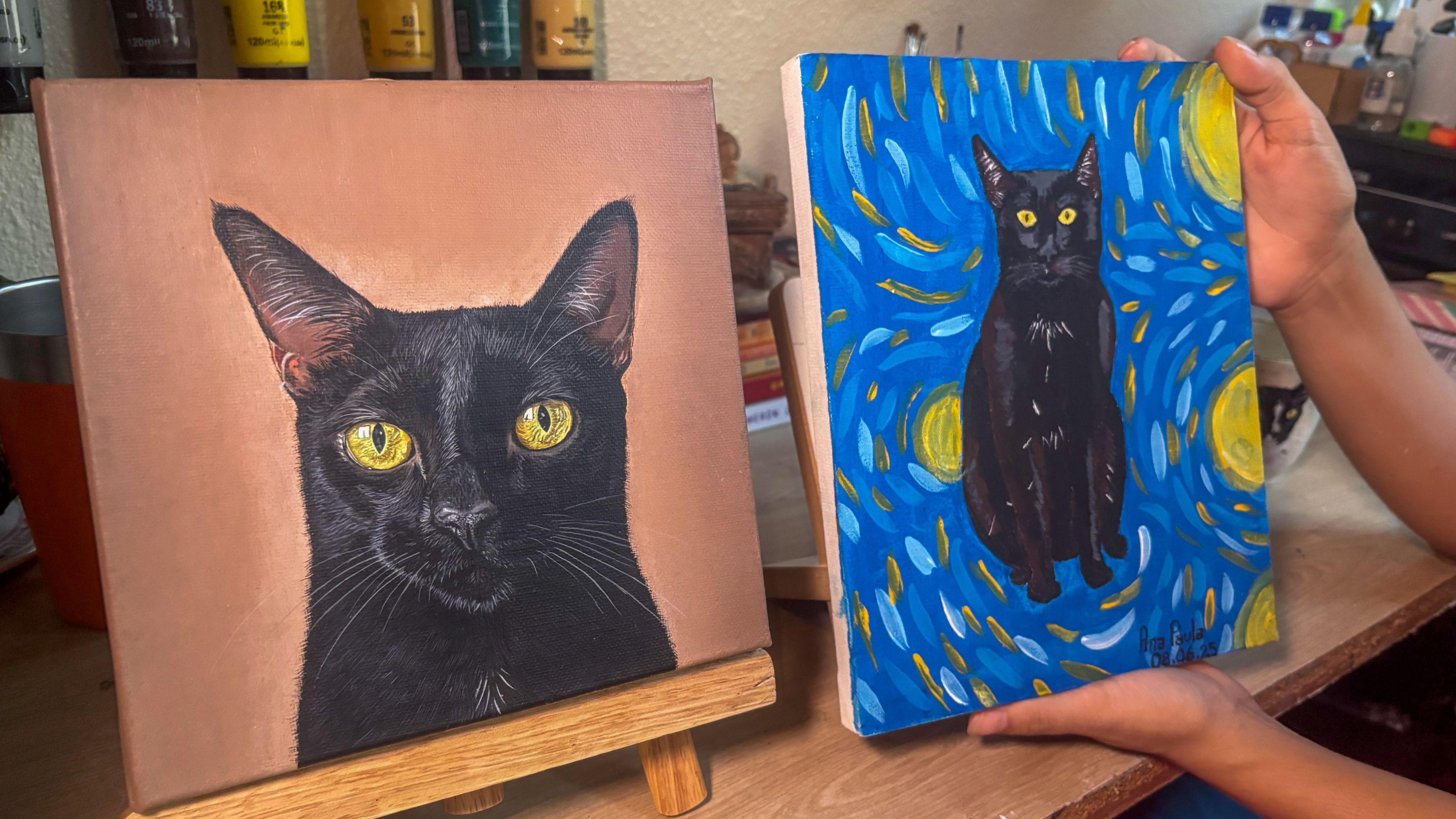 Artista larga emprego para viver pintando retratos de pets e tem agenda fechada até 2027 em RO