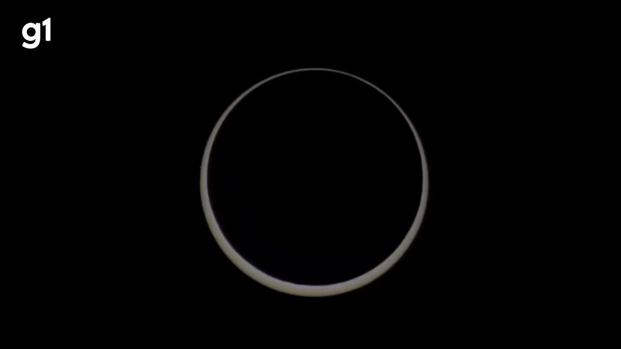 Eclipse solar anular: imagens de satélite da Nasa mostram sombra ...