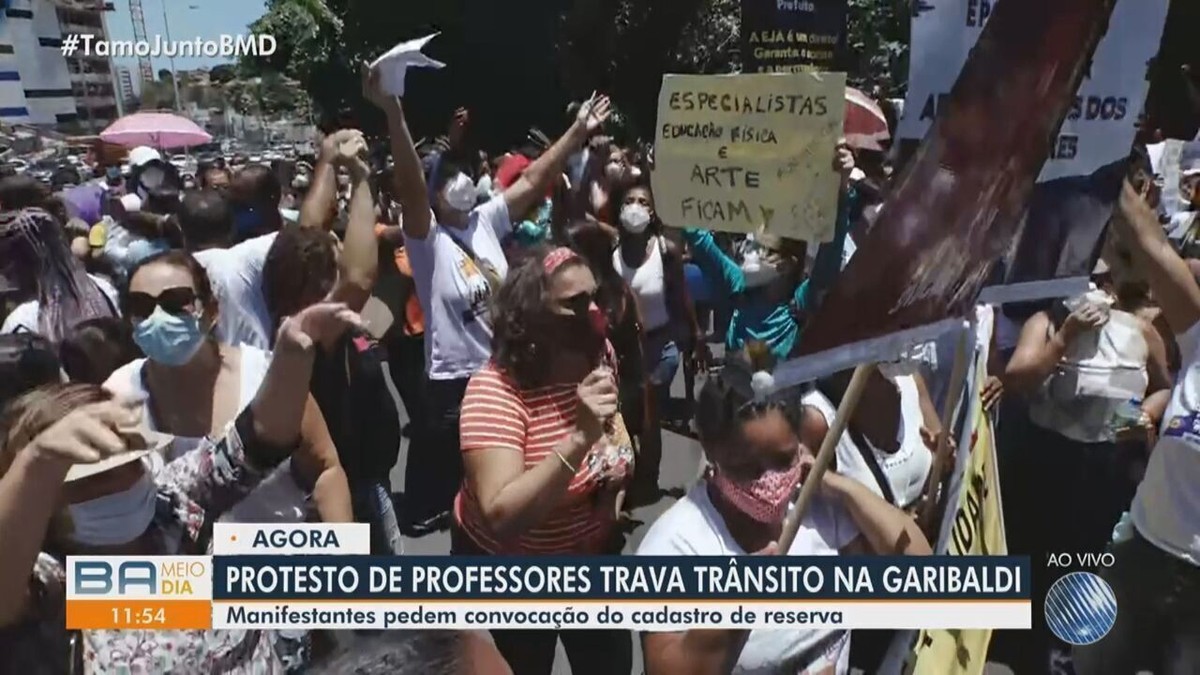 Professores Da Rede Municipal De Salvador Realizam Manifestação Em Frente à Secretaria Da 2783