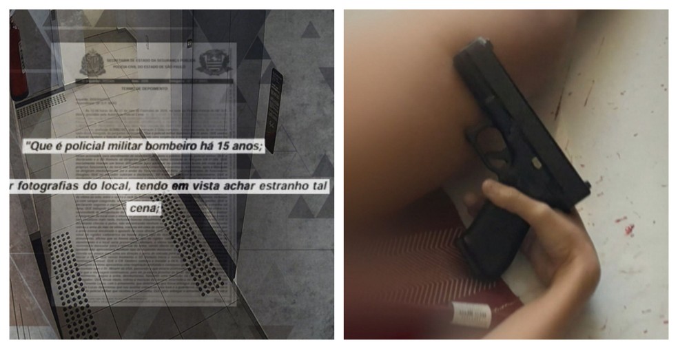 Depoimentos dos socorristas que atenderam a ocorrência envolvendo a PM Gisele Alves, em 18 de fevereiro de 2026. — Foto: Reprodução/TV Globo