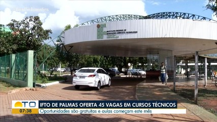 IFTO abre vagas para cursos técnicos gratuitos em Palmas