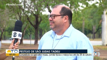 Festejo de São Judas Tadeu promete movimentar a comunidade até 28 de outubro em Palmas