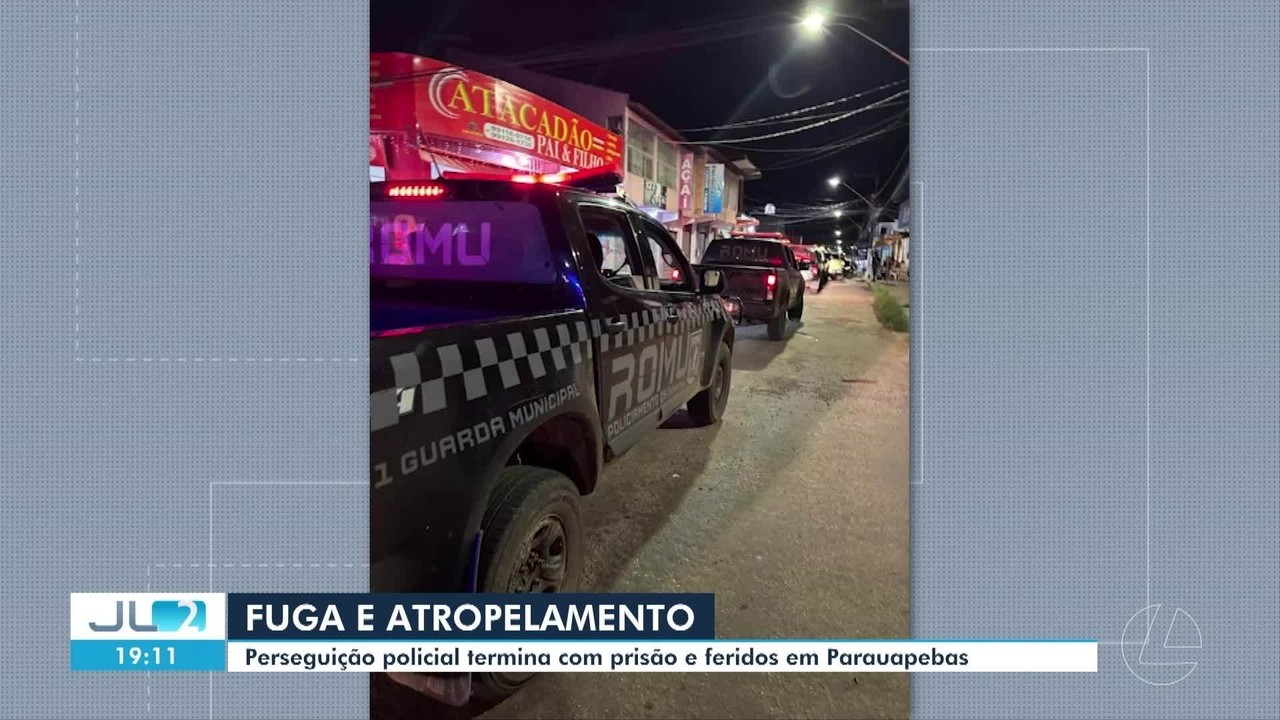 Perseguição de moto termina com adolescentes feridas e suspeito preso por tráfico de drogas em Parauapebas, no PA