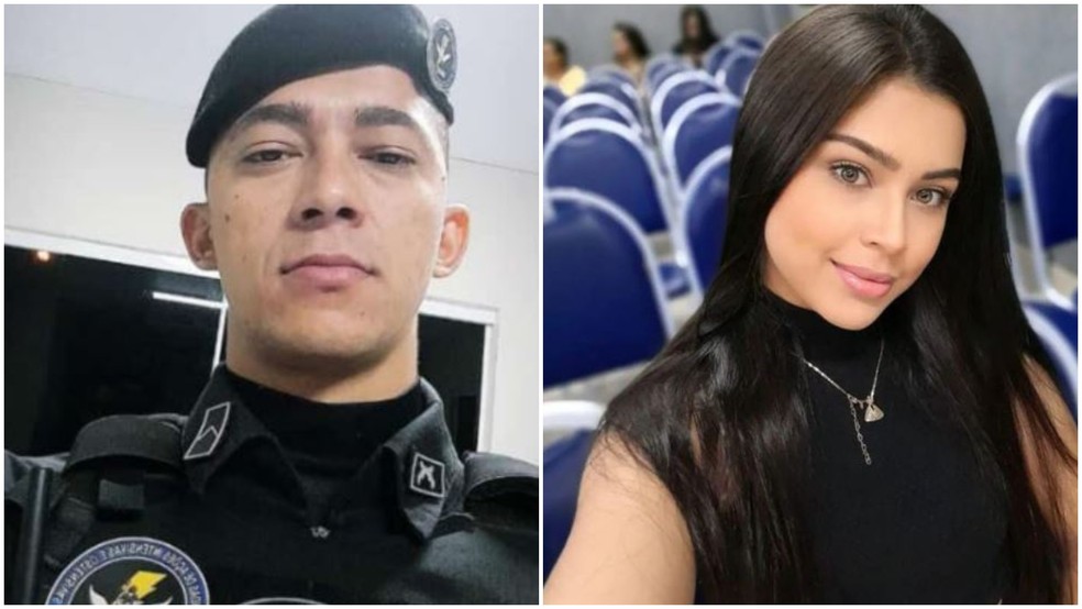 Maxsuelio Pereira Vicente, 30 anos, e a namorada Iara Félix, 29 anos, morreram em um acidente de moto em Juazeiro do Norte, no dia do aniversário do policial. — Foto: Arquivo pessoal
